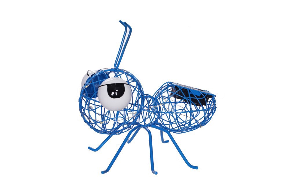 slide 2 of 2, Hd Outdoors Solar Wire Ant - Blue, 1 ct