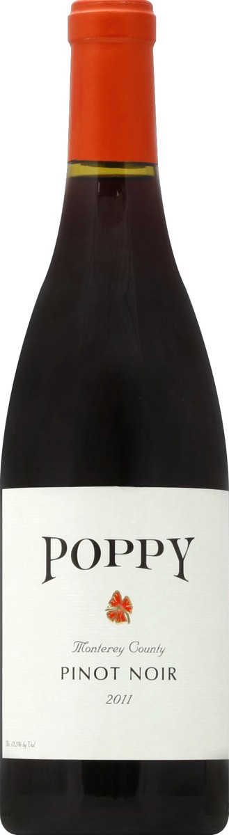 slide 1 of 2, Poppy Pinot Noir 750 ml, 750 ml