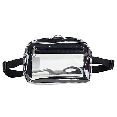 slide 1 of 1, Fuel Clear PVC Fashion Belt Bag with Black Trim, 1 ct