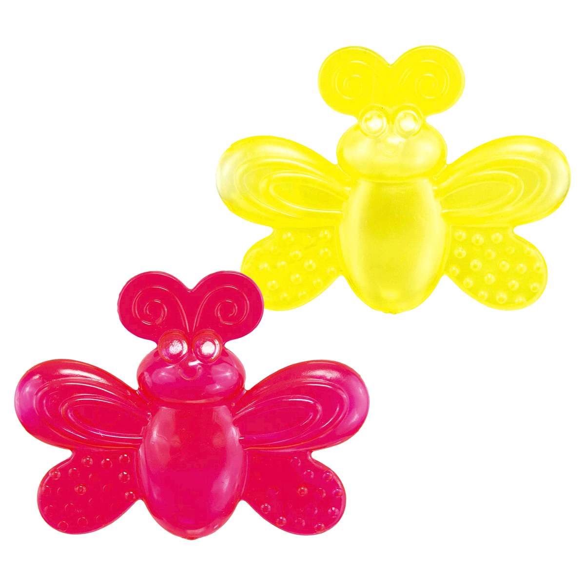 slide 2 of 3, Sassy Water-Filled Teethers, 3+ M - Assorted Colors, 2 ct