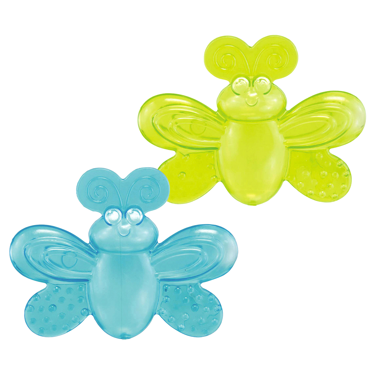 slide 3 of 3, Sassy Water-Filled Teethers, 3+ M - Assorted Colors, 2 ct