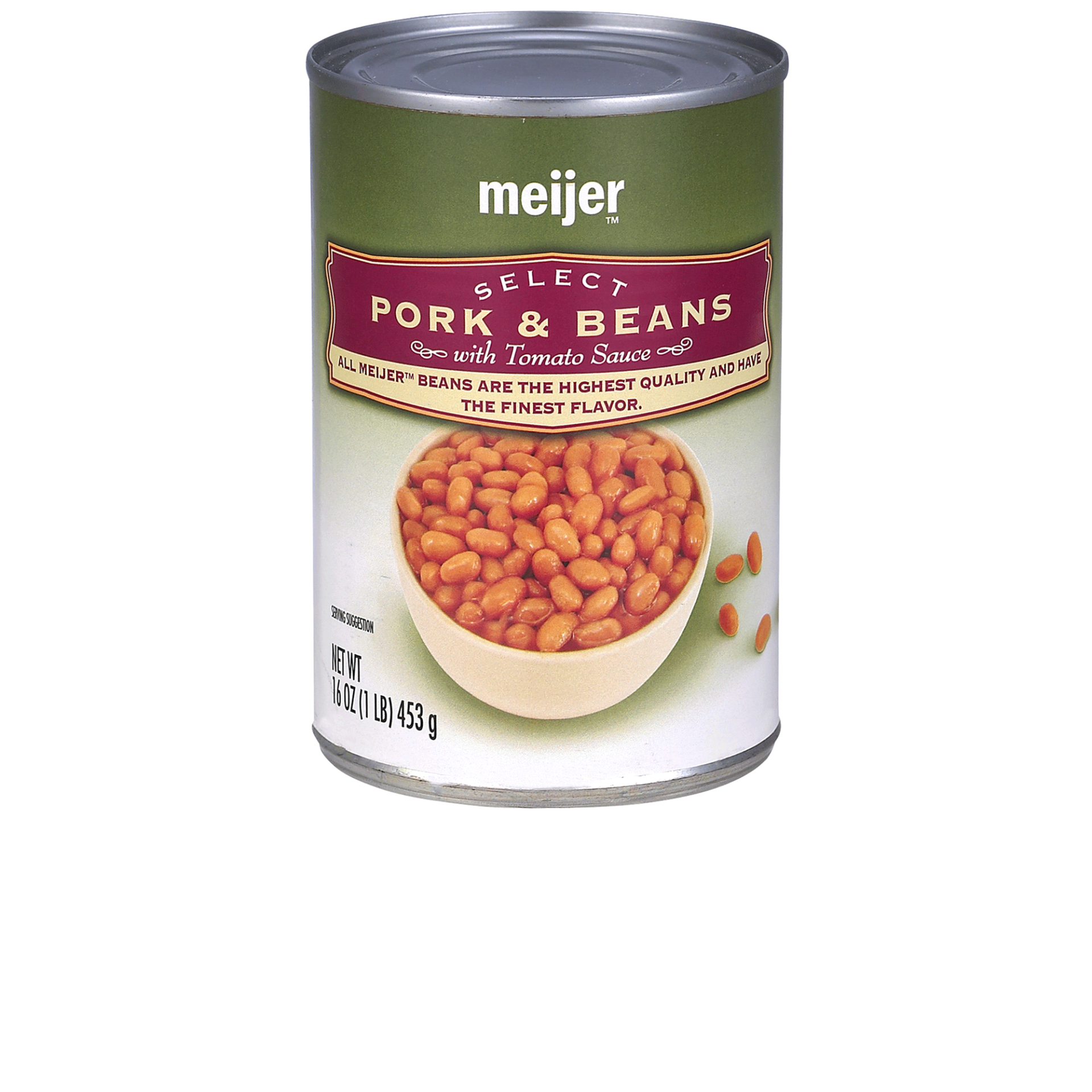slide 1 of 4, Meijer Pork & Beans, 16 oz