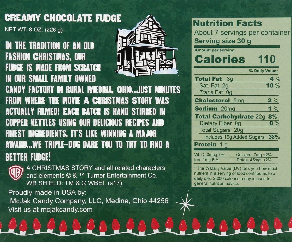 slide 10 of 10, A Christmas Story chocolate walnut fudge, 8 oz