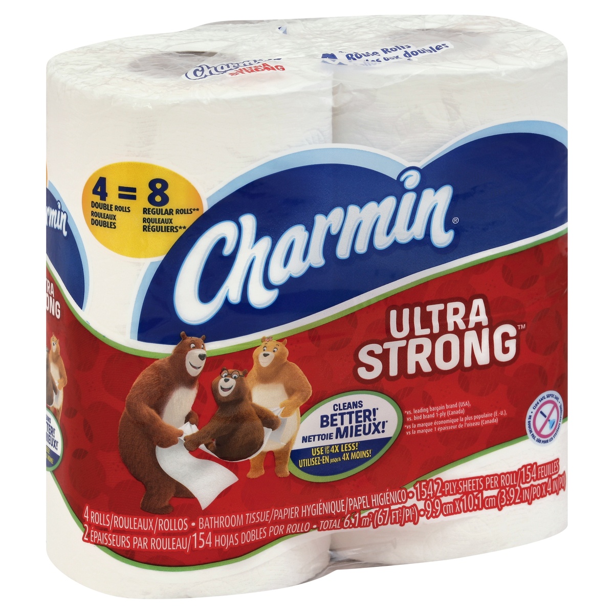 slide 1 of 1, Charmin Bathroom Tissue 4 ea, 4 ct