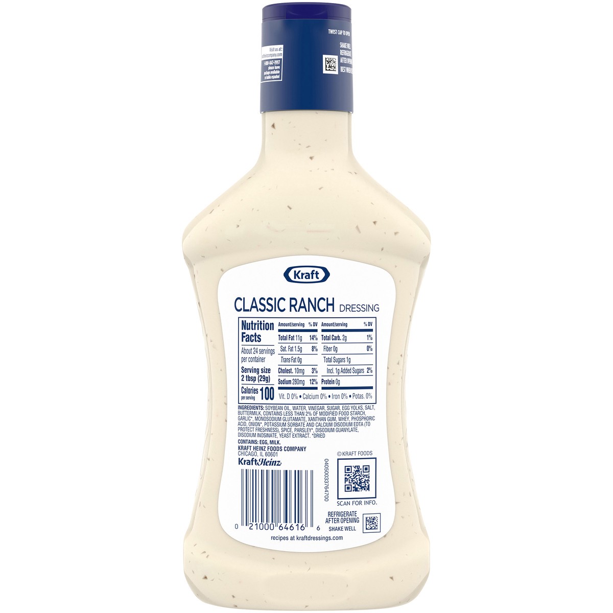 slide 5 of 9, Kraft Classic Ranch Salad Dressing Family Size, 24 fl oz Bottle, 24 fl oz