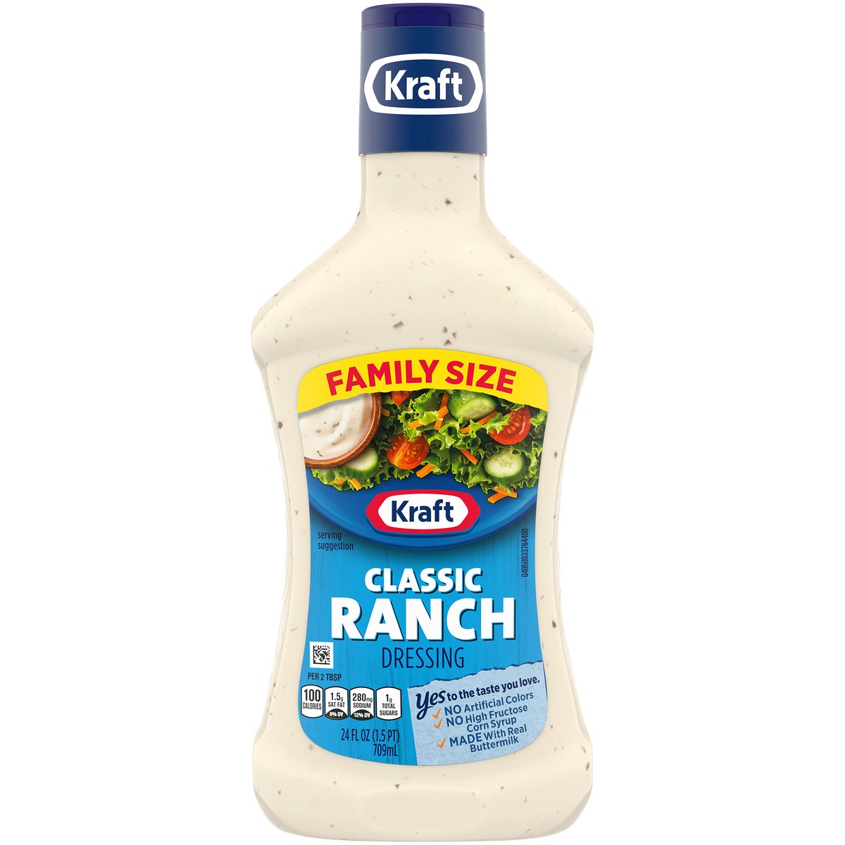 slide 6 of 9, Kraft Classic Ranch Salad Dressing Family Size, 24 fl oz Bottle, 24 fl oz