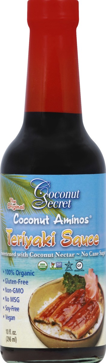 slide 1 of 1, Coconut Secret Organic Teriyaki Sauce & Marinade, 10 oz