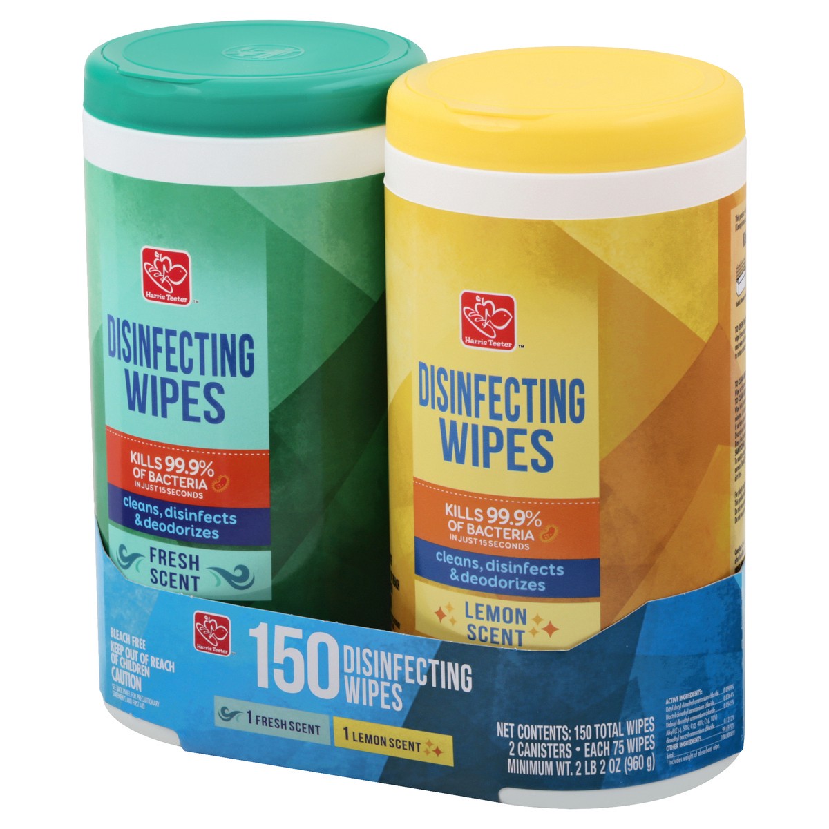 slide 7 of 10, Harris Teeter Disinfecting Wipes Combo Pk, 150 ct