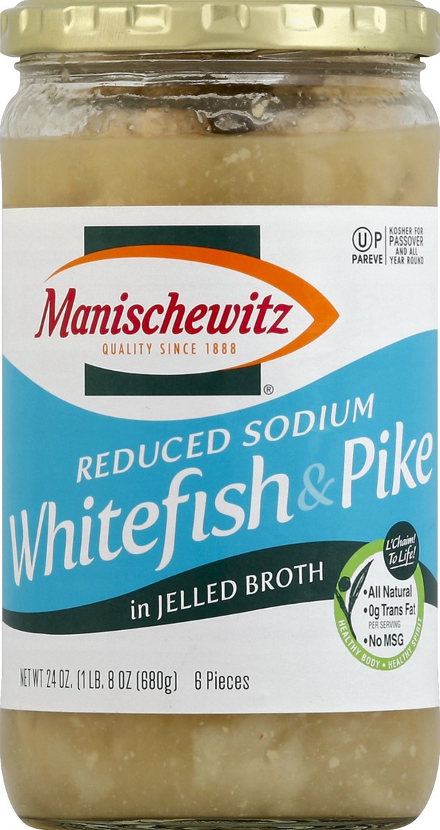 slide 2 of 2, Manischewitz Whitefish & Pike 24 oz, 24 oz