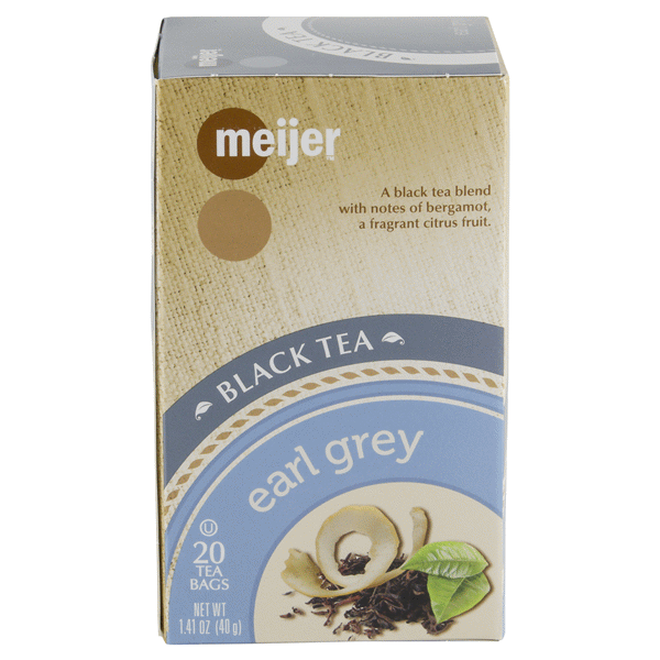 slide 1 of 2, Meijer Regular Earl Grey Tea Bags, 20 ct