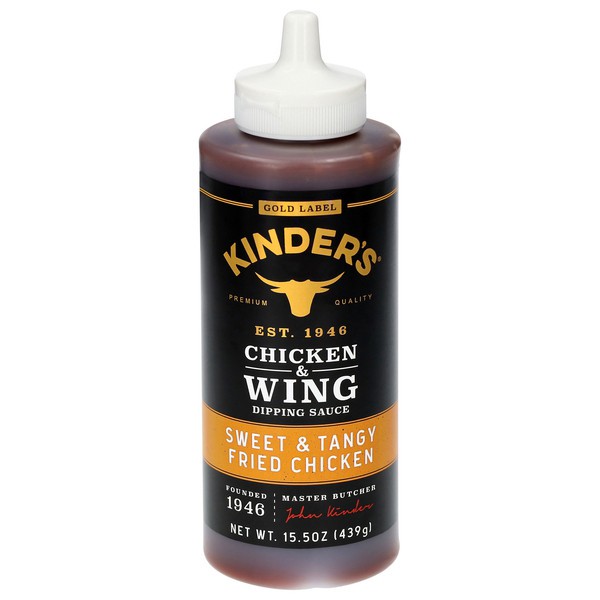 slide 1 of 1, Kinder's, Chicken & Wing Sweet & Tangy Fried Chicken Dipping Sauce, 15.5 oz