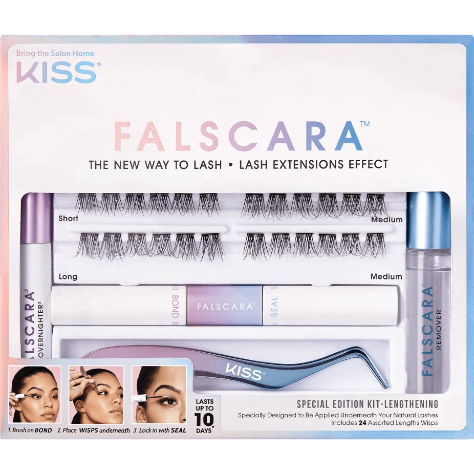 slide 12 of 13, Kiss Nails Products Falscara Complete DIY Eyelash Extension Kit - 24ct, 24 ct