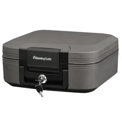 SentrySafe Fire/Waterproof Chest, Gray, 0.28 cu ft