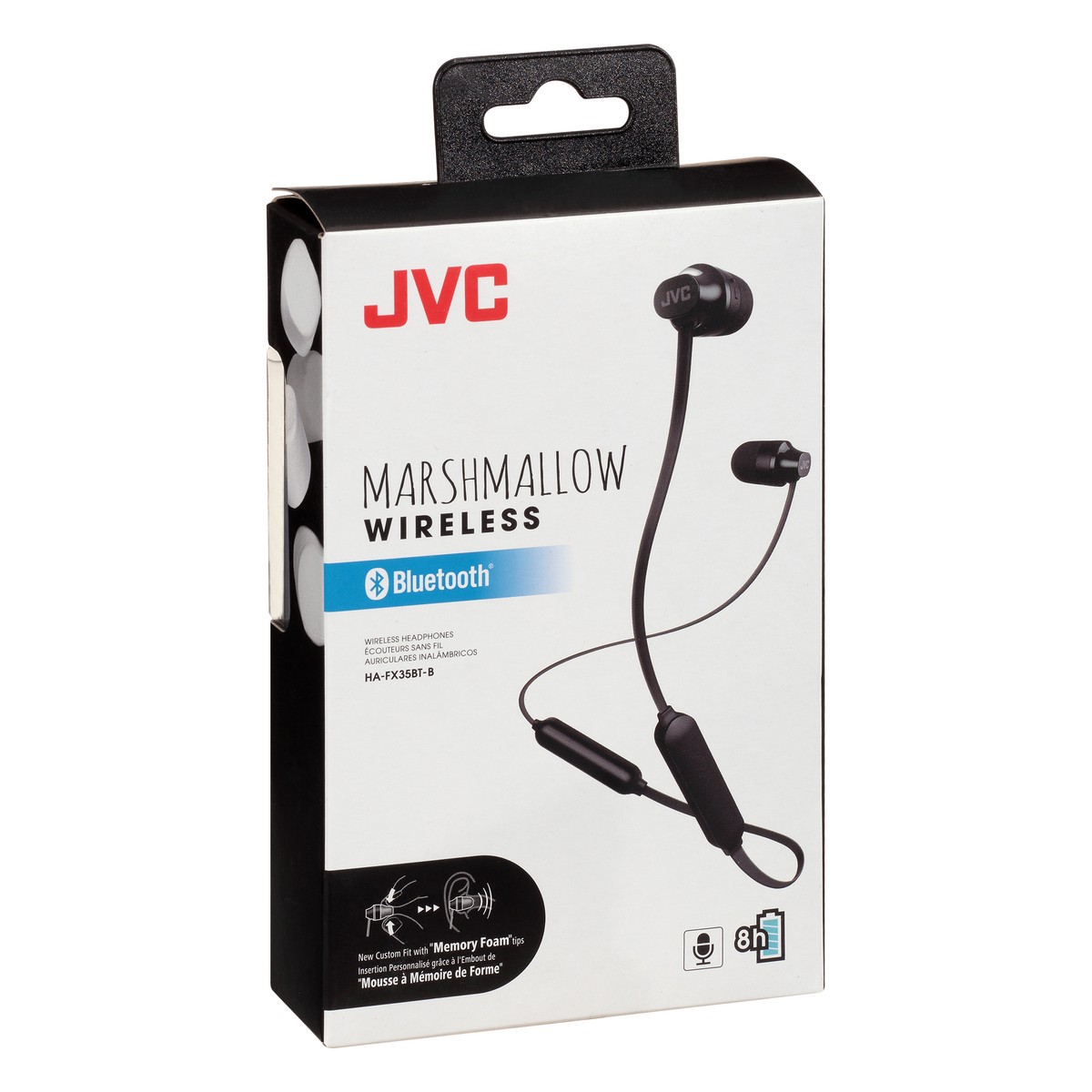 slide 7 of 10, JVC Bluetooth Marshmallow Black Wireless Headphones 1 ea, 1 ea