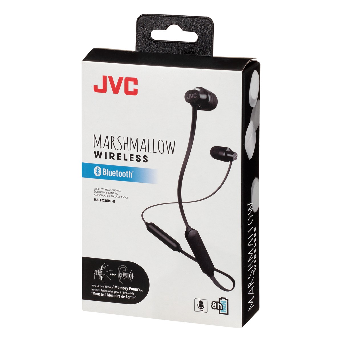 slide 8 of 10, JVC Bluetooth Marshmallow Black Wireless Headphones 1 ea, 1 ea