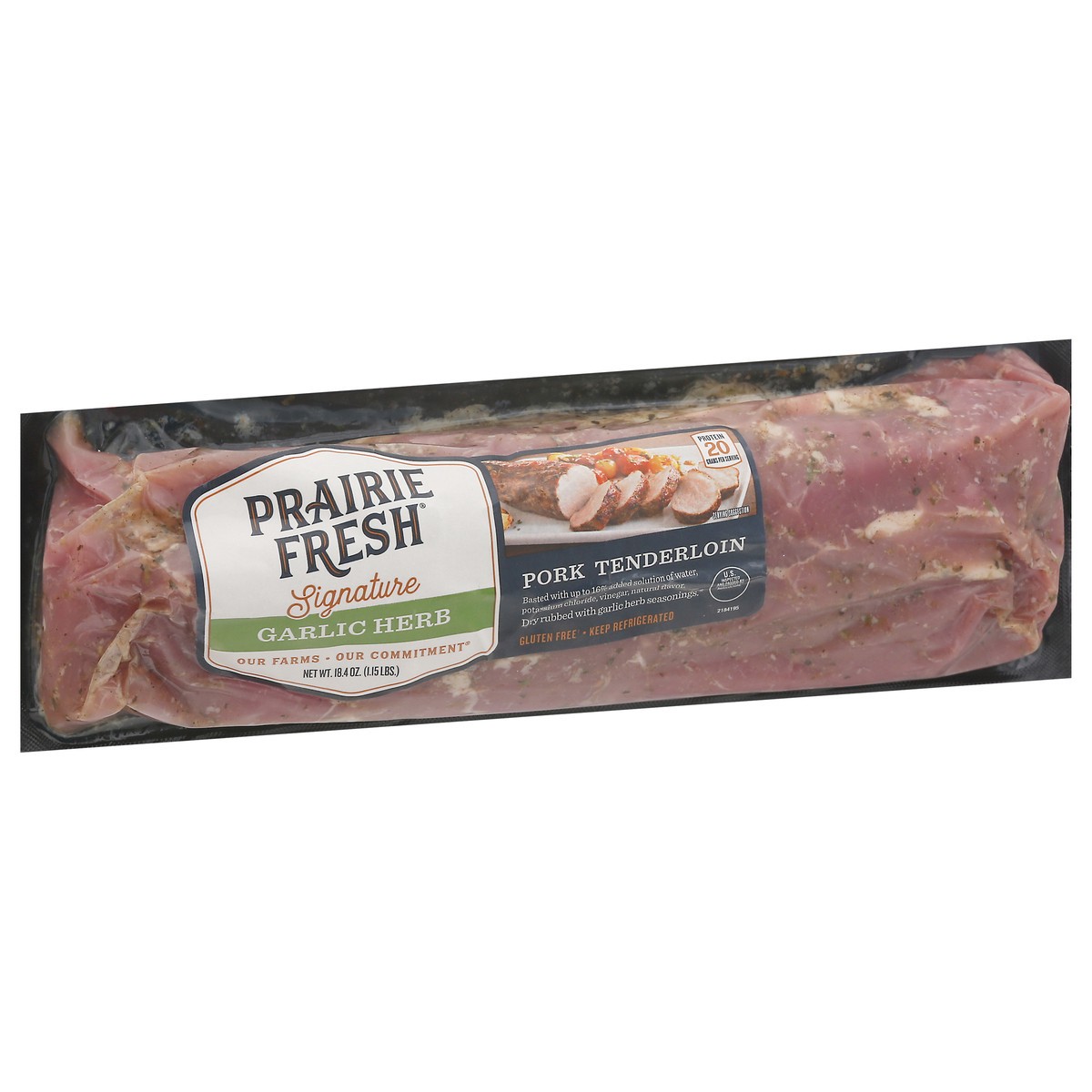 slide 2 of 13, Prairie Fresh Signature Garlic Herb Pork Tenderloin 18.4 oz, 18.4 oz