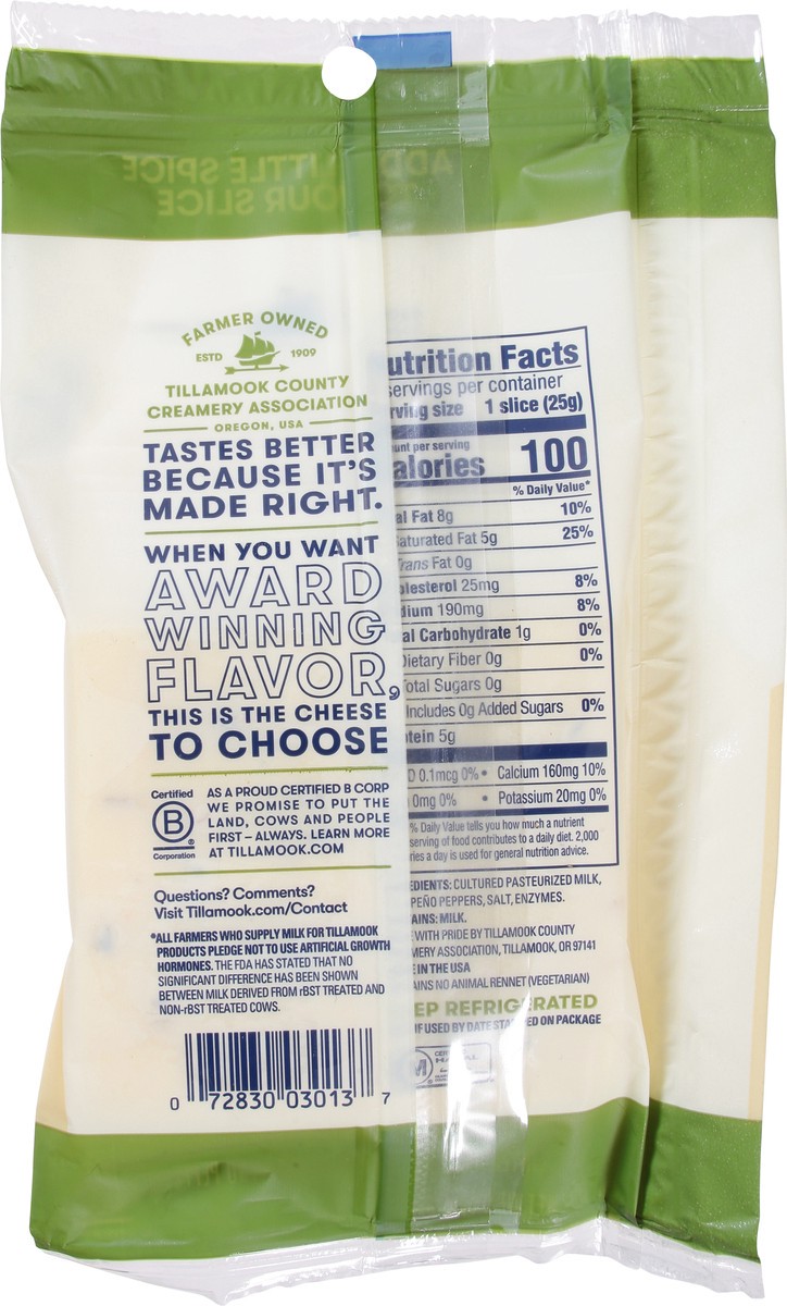 slide 5 of 13, Tillamook Farmstyle Slices Pepper Jack Cheese 9 ea, 9 ct