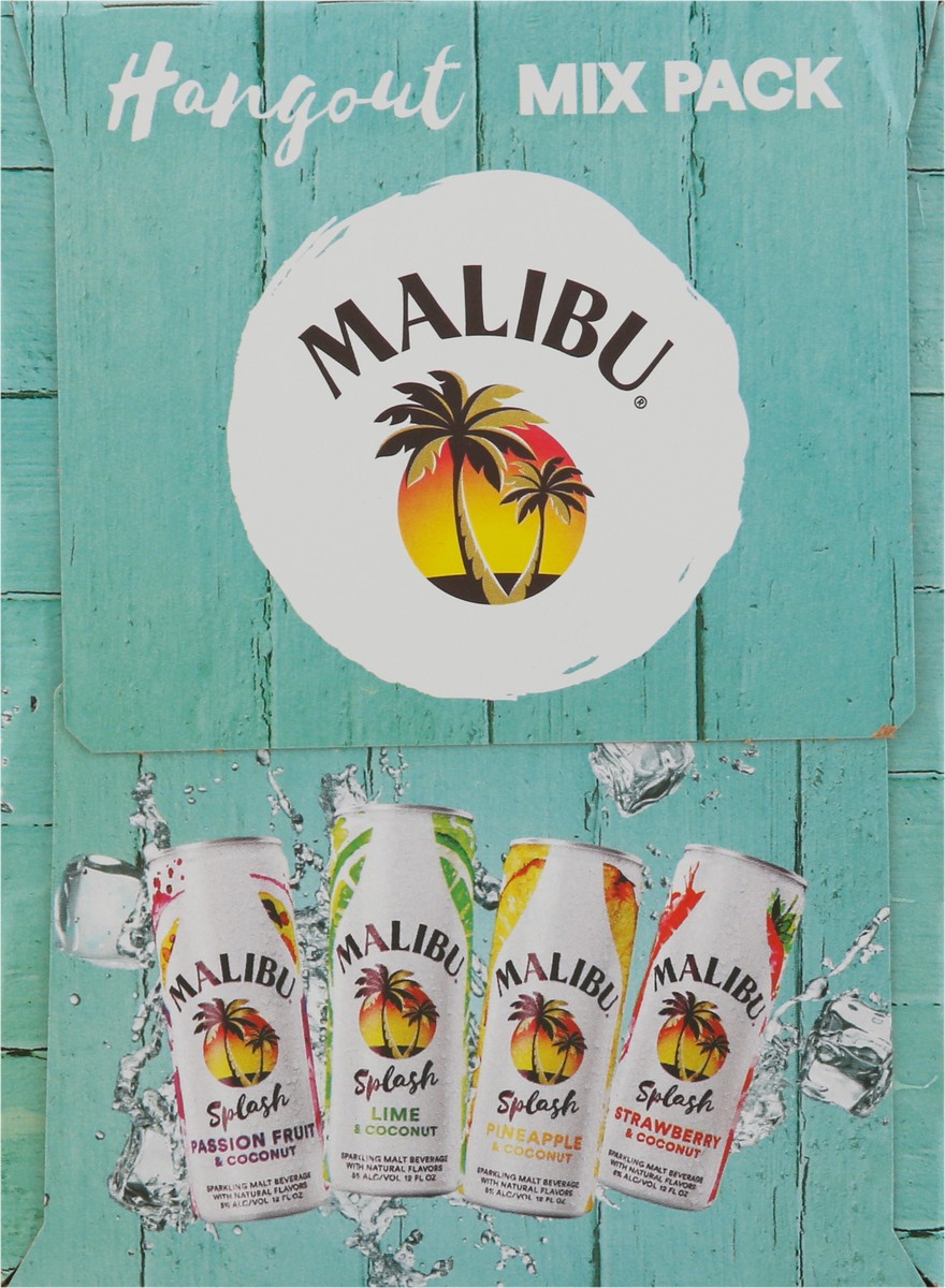 slide 6 of 9, Malibu Variety Pack Splash 8Pk Cans, 96 fl oz