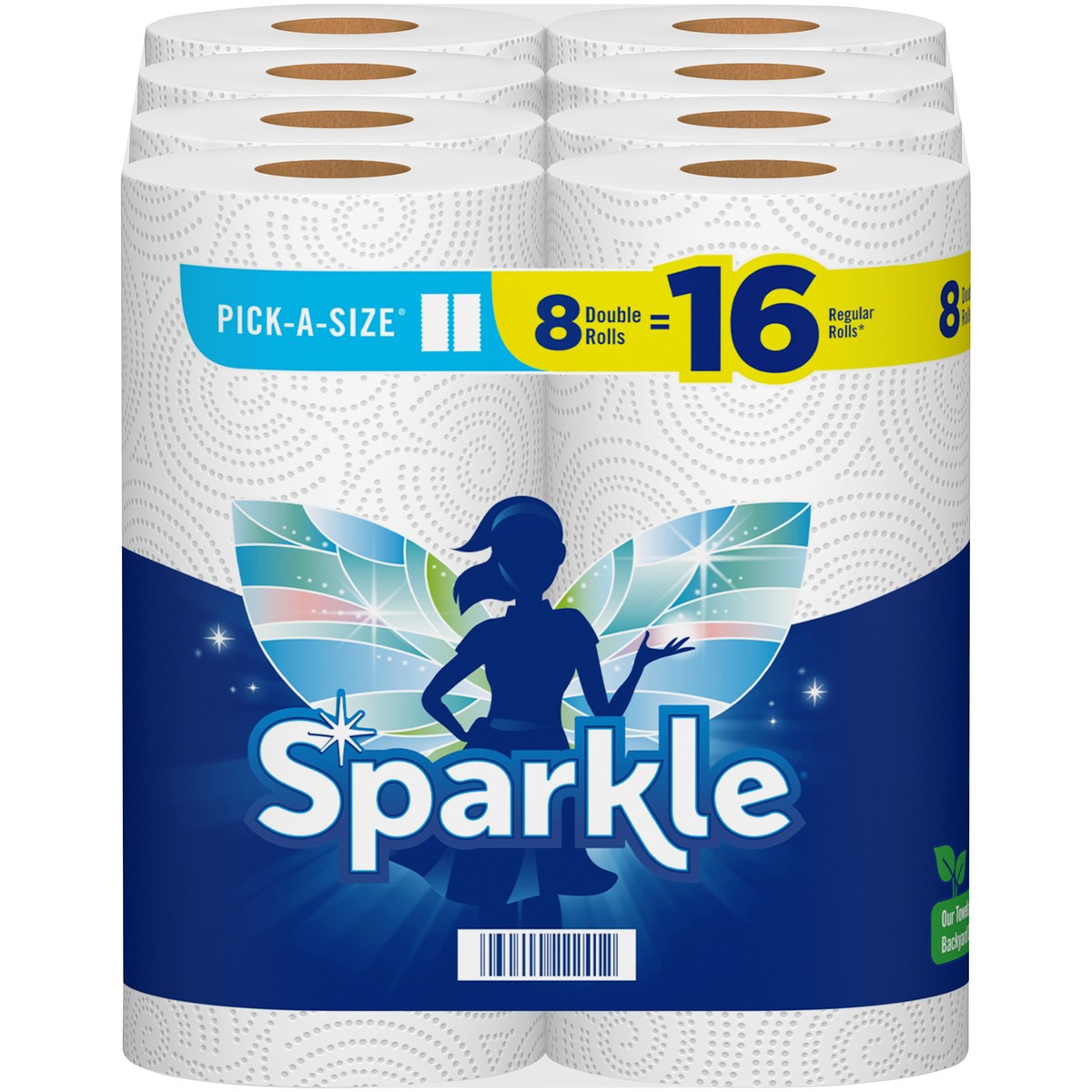 slide 2 of 5, Sparkle Paper Towels, Double Rolls, 8 ct