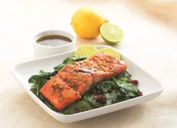 Kentucky Bourbon Freshly Prepared Atlantic Salmon