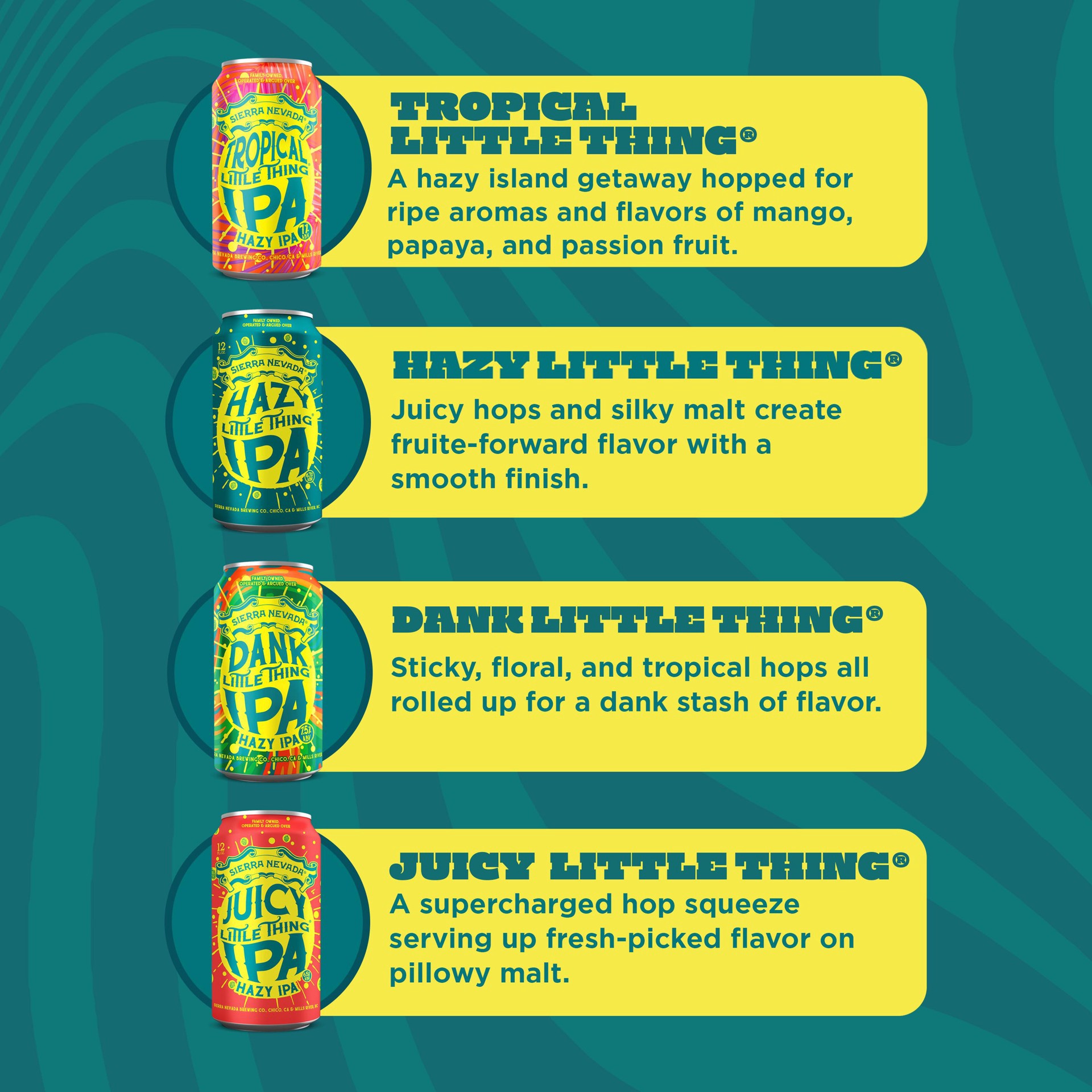 slide 3 of 7, Sierra Nevada Little Things Hazy IPA Pack 12 Pack (12oz Cans), 12 ct