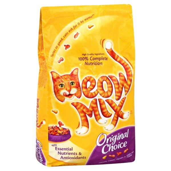 slide 1 of 1, Meow Mix Original Choice Dry Cat Food, 3.15 lb