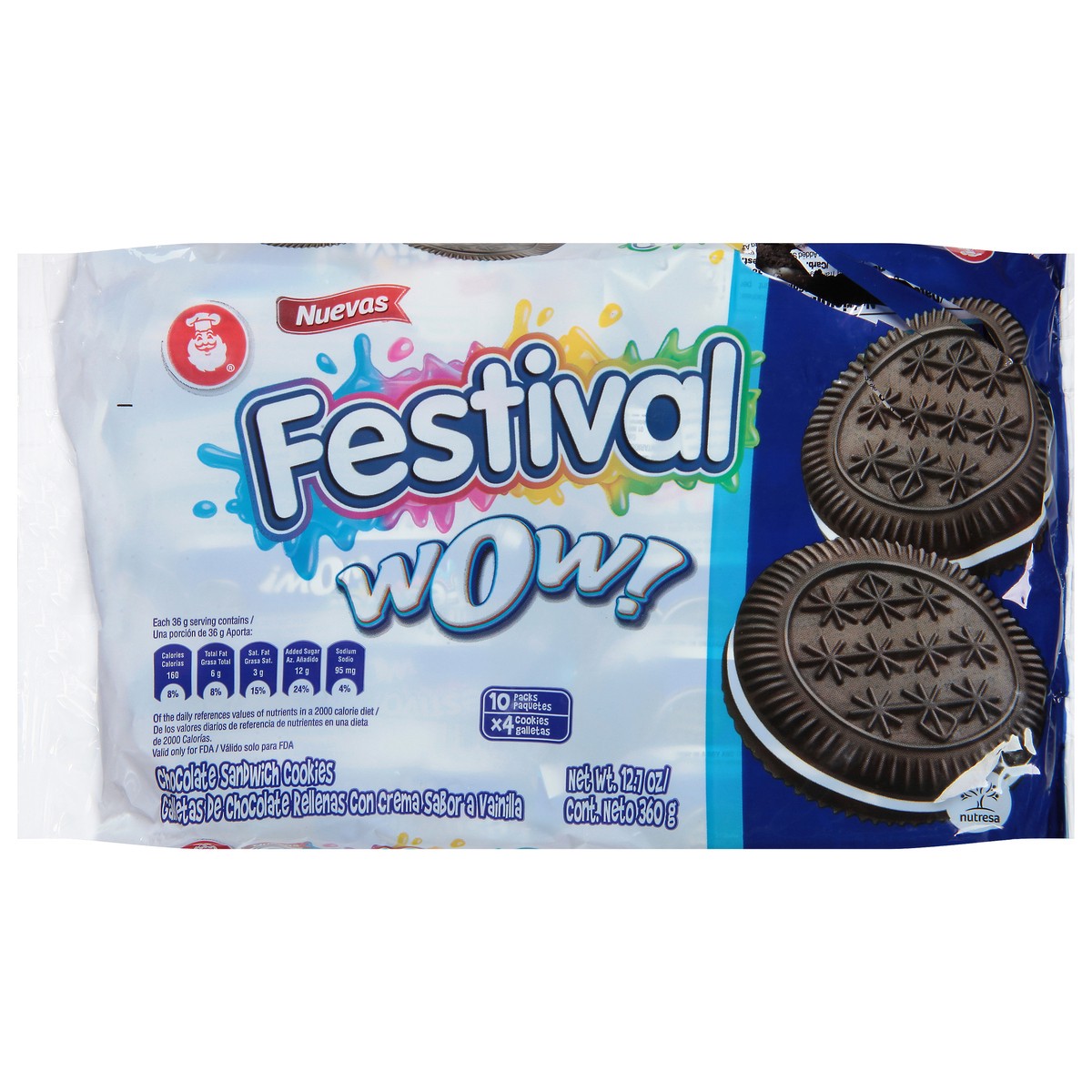 slide 9 of 9, Festival Chocolate Sandwich Cookies 12.7 oz, 12.7 oz