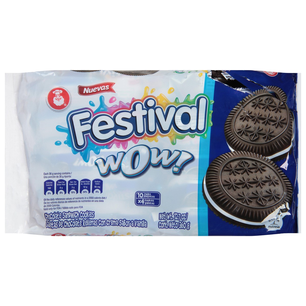 slide 1 of 9, Festival Chocolate Sandwich Cookies 12.7 oz, 12.7 oz