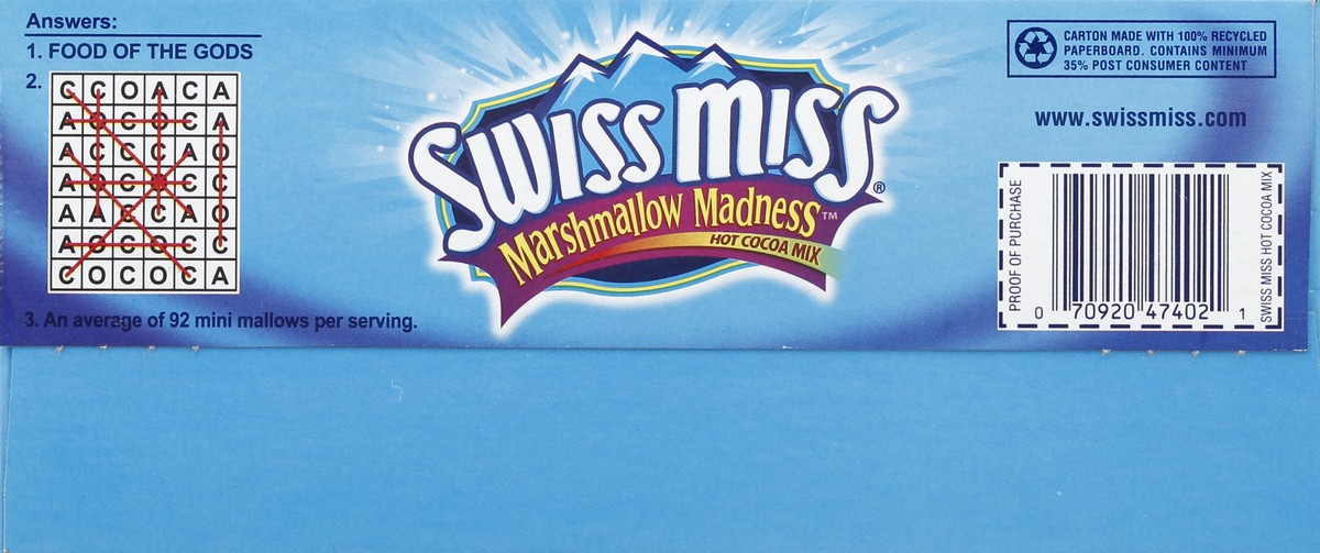 slide 3 of 6, Swiss Miss Marshmallow Madness Hot Cocoa Mix- 9.6 oz, 9.6 oz