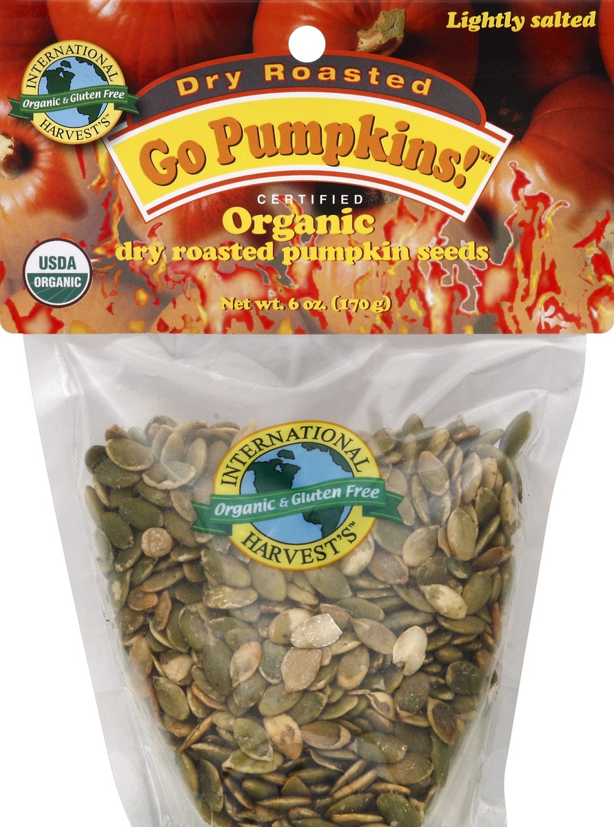 slide 2 of 2, International Harvest Go Pumpkin Seed Dry Roasted Salted, 6 oz