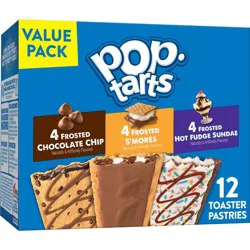 Pop-Tarts Toaster Pastries, Breakfast Foods, Kids Snacks, Variety Pack, 20.3oz Box, 12 Pop-Tarts