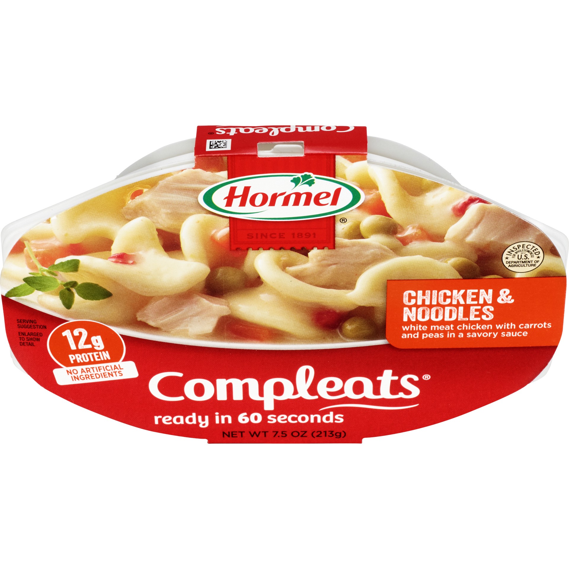 slide 1 of 5, Hormel Compleats Chicken & Noodles 7.5 oz, 7.5 oz