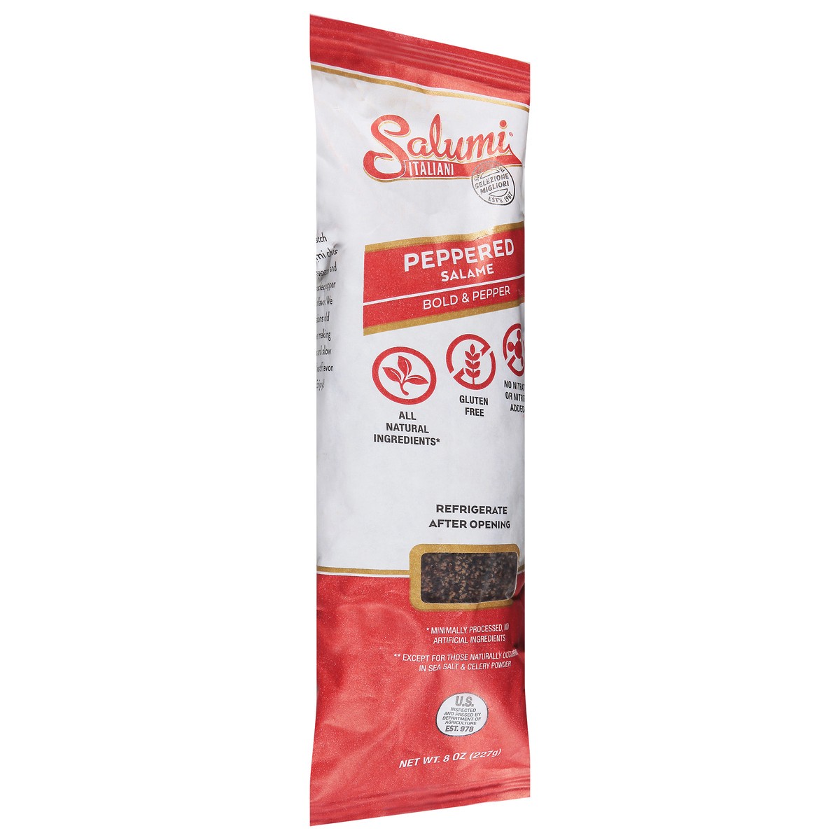 slide 2 of 14, Peppered Salame Chub, 8 oz