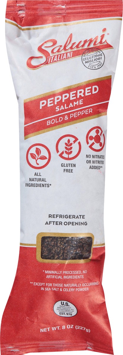 slide 3 of 14, Peppered Salame Chub, 8 oz