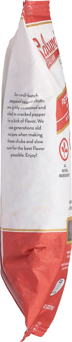 slide 14 of 14, Peppered Salame Chub, 8 oz