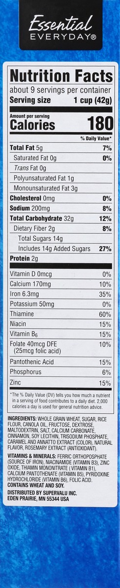 slide 6 of 8, Essential Everyday Cinna Mini Crunch Cereal, 12.8 oz