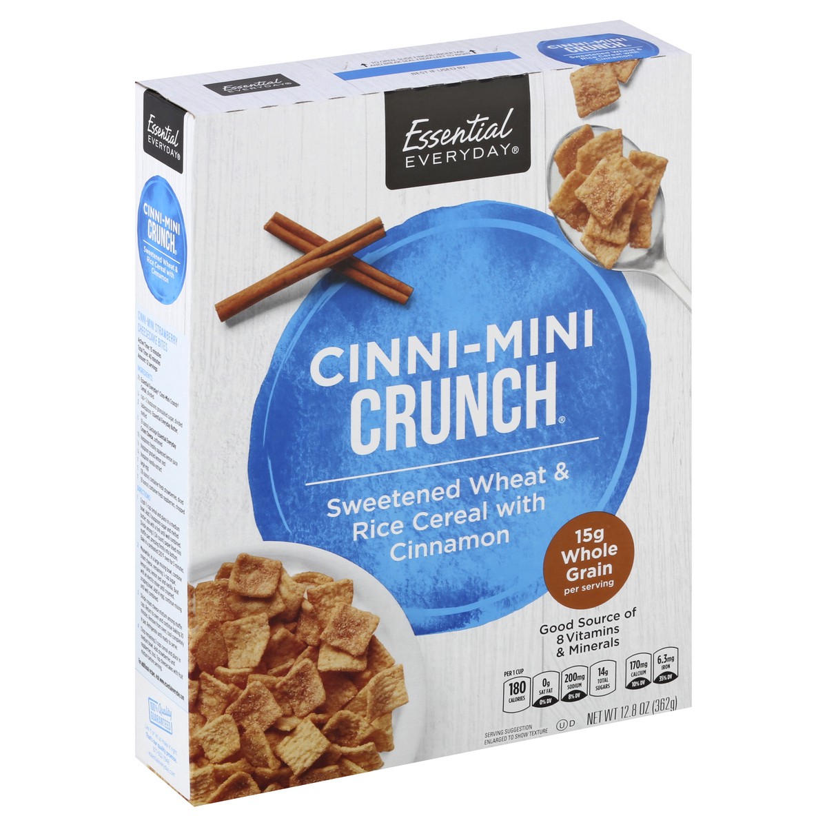 slide 8 of 8, Essential Everyday Cinna Mini Crunch Cereal, 12.8 oz