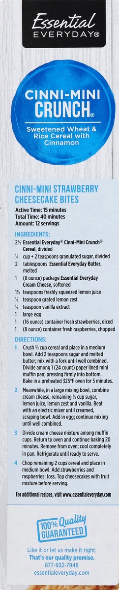 slide 7 of 8, Essential Everyday Cinna Mini Crunch Cereal, 12.8 oz