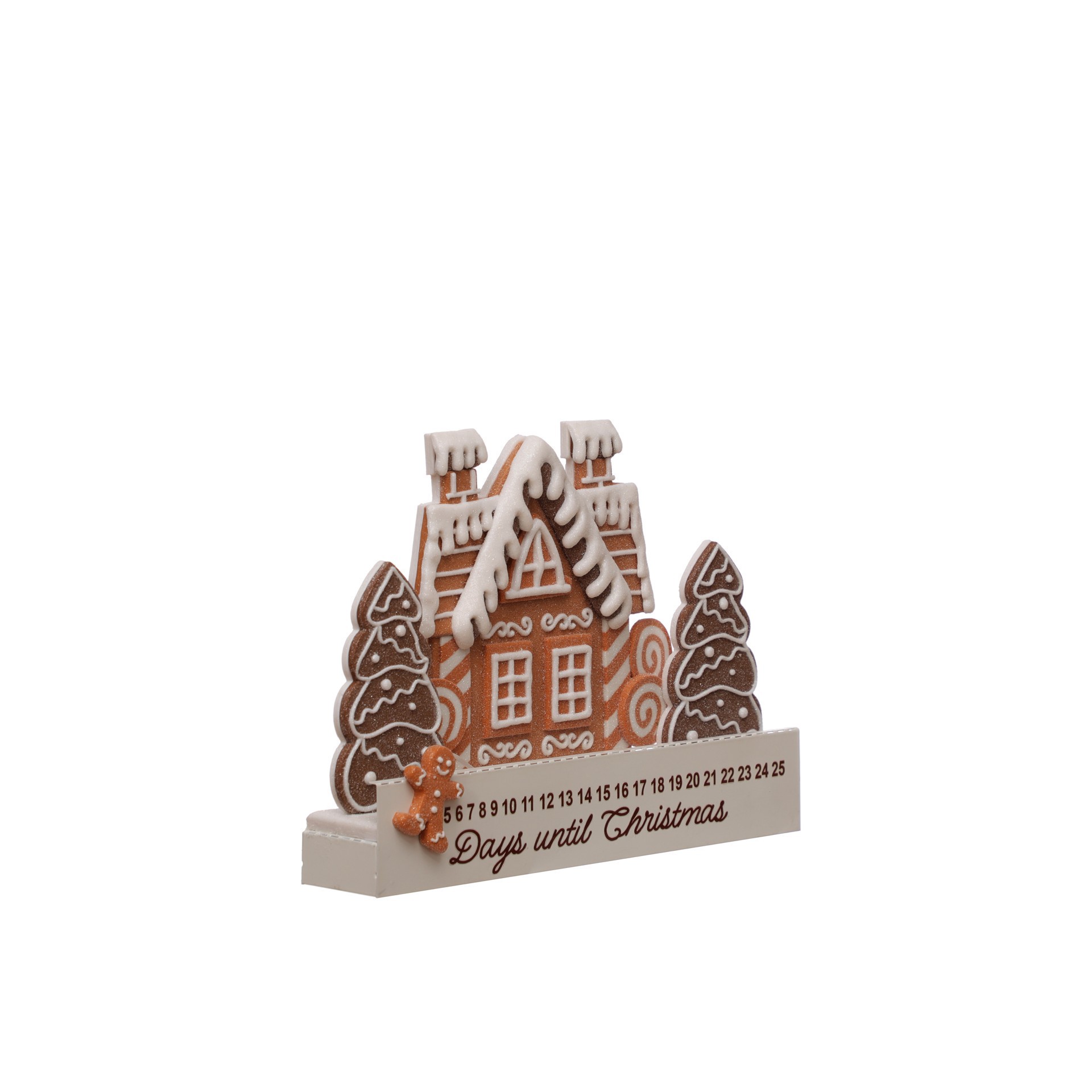 slide 2 of 3, 12" Gingerbread House Christmas Countdown By Ashland, 12 in