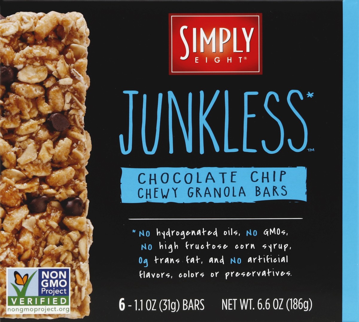 slide 2 of 4, Junkless Chocolate Chip Chewy Granola Bars, 6 ct