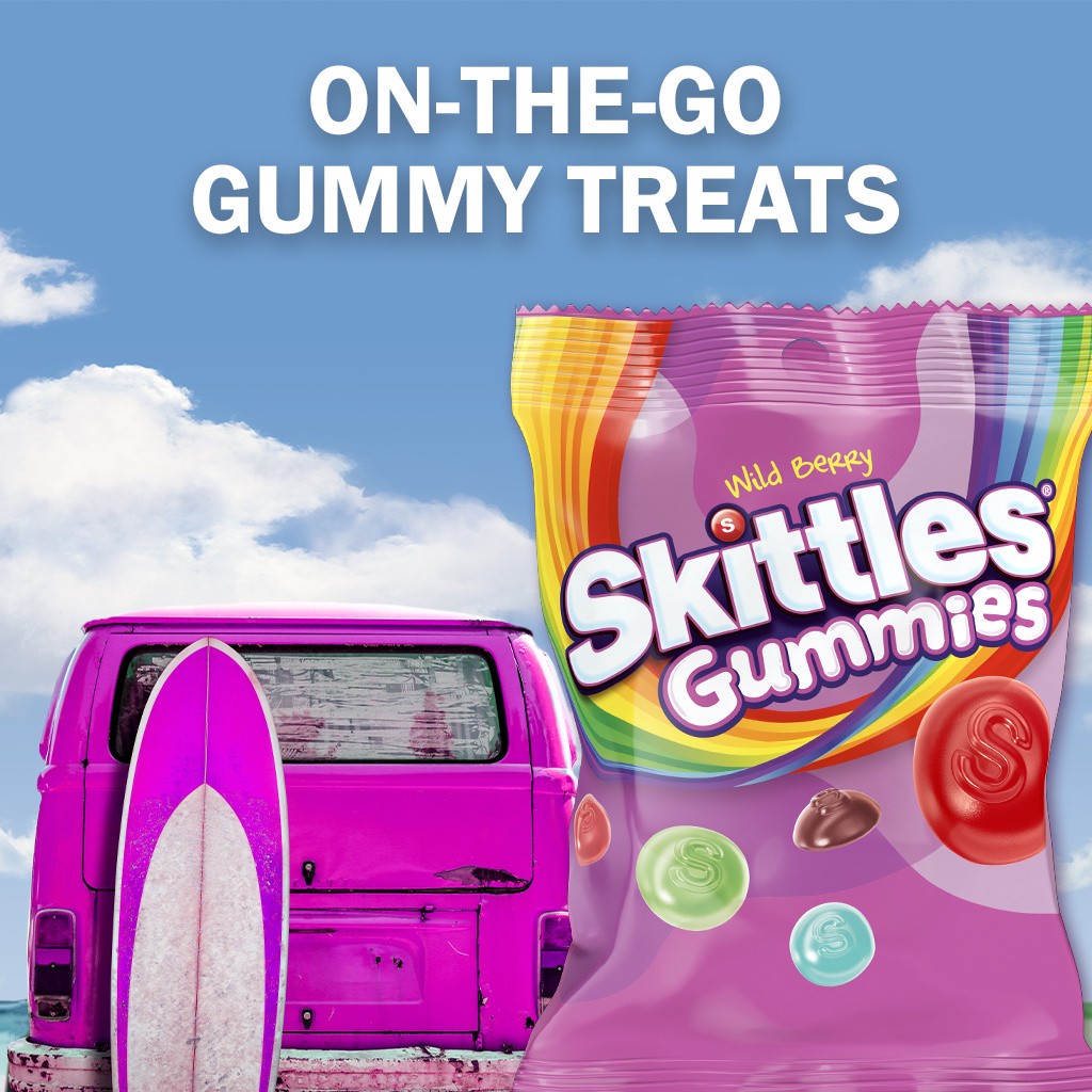 slide 5 of 8, SKITTLES Wild Berry Gummy Candy, 5.8 oz Bag, 5.8 oz