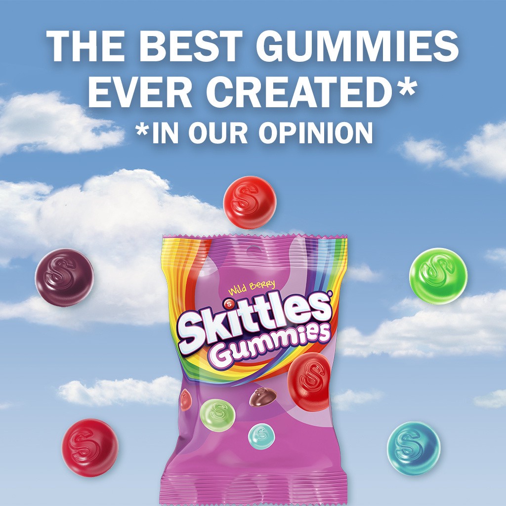 slide 7 of 8, SKITTLES Wild Berry Gummy Candy, 5.8 oz Bag, 5.8 oz