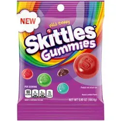 SKITTLES Wild Berry Gummy Candy, 5.8 oz Bag