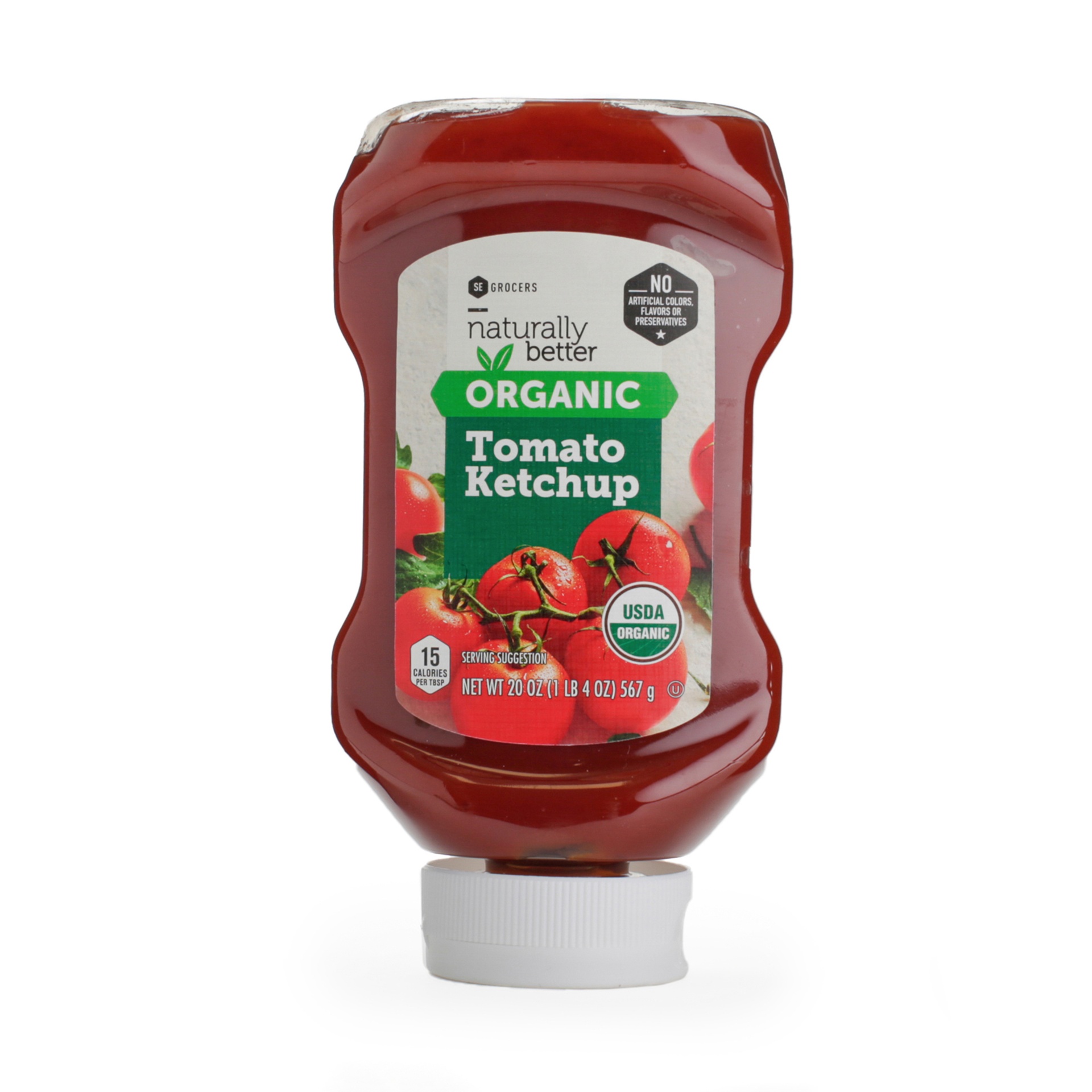 slide 1 of 1, SE Grocers Naturally Better Organic Ketchup, 20 oz