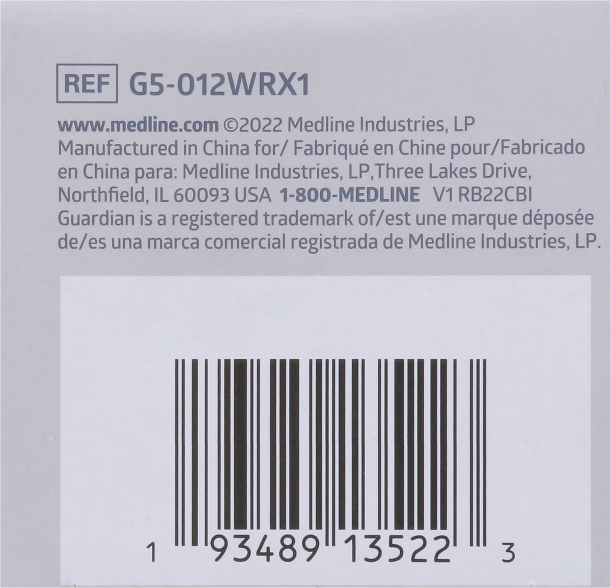 slide 12 of 13, Guardian 12 Inch White Grab Bar 1 ea, 1 ct