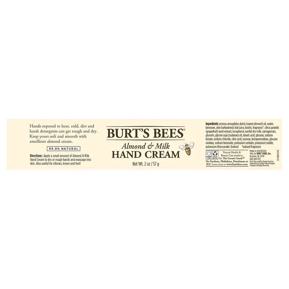 slide 64 of 87, Burt's Bees Hand Cream, Almond & Milk, 2 oz