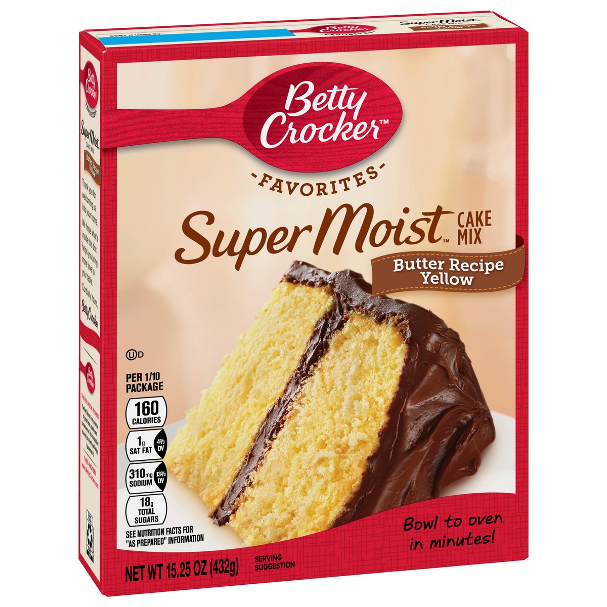 slide 7 of 12, Betty Crocker Super Moist Butter Recipe Yellow Cake Mix 15.25 oz, 15.25 oz