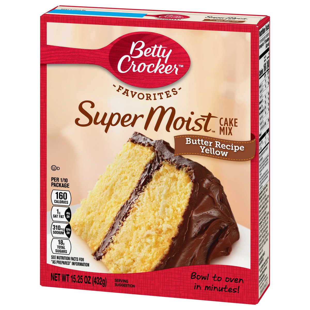 slide 8 of 12, Betty Crocker Super Moist Butter Recipe Yellow Cake Mix 15.25 oz, 15.25 oz