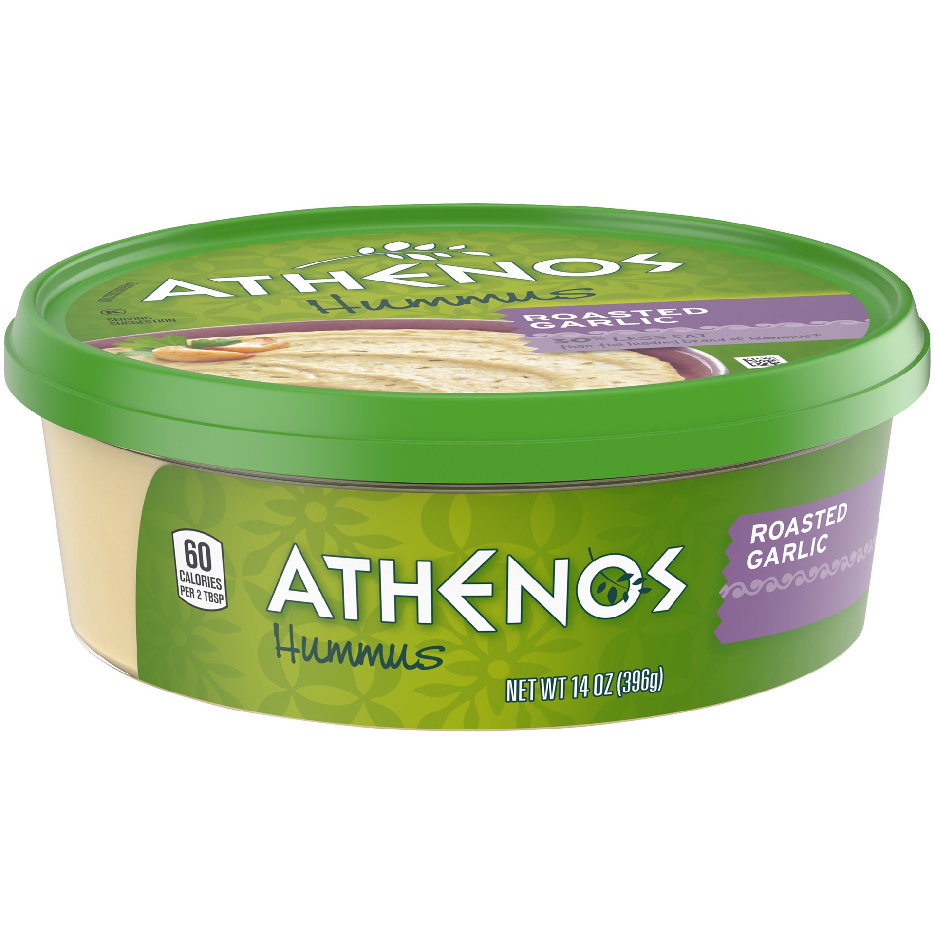 slide 3 of 5, Athenos Roasted Garlic Hummus, 14 oz Tub, 14 oz