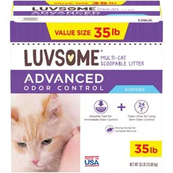 Luvsome Advanced Odor Control Scented Multi-Cat Scoopable Litter